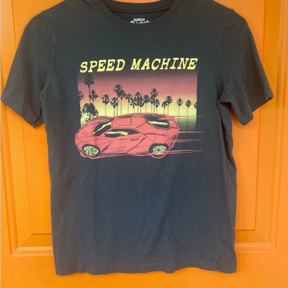 Speed Machine Graphic T-Shirt - Charcoal